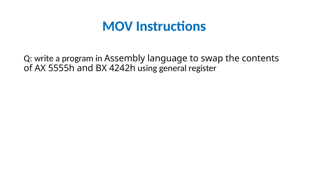 Emulator 8086 Lecture 3 What is an assembly - slide 36 of 36