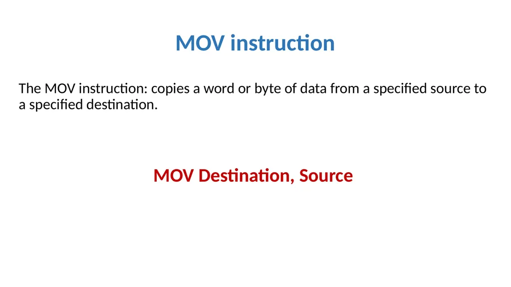 Emulator 8086 Lecture 3 What is an assembly - slide 15 of 36