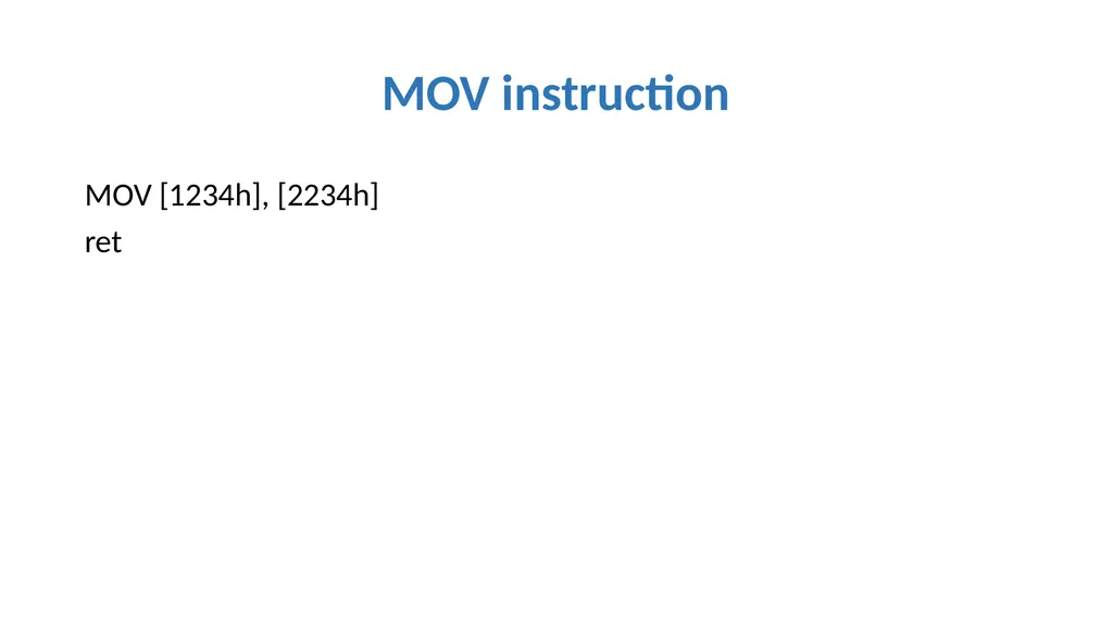 Emulator 8086 Lecture 3 What is an assembly - slide 27 of 36