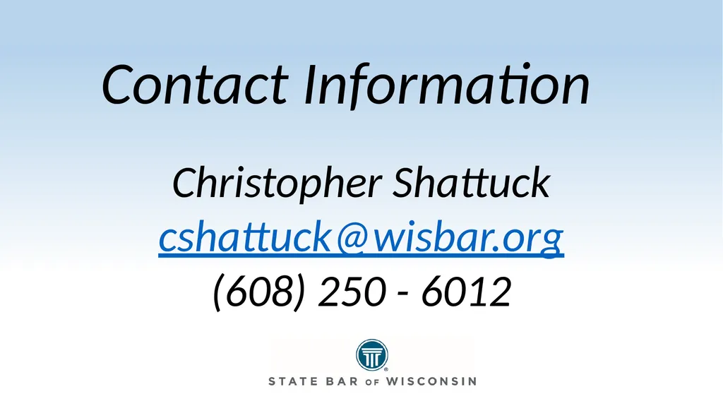 Leadership Orientation Understanding State Bar - slide 18 of 18
