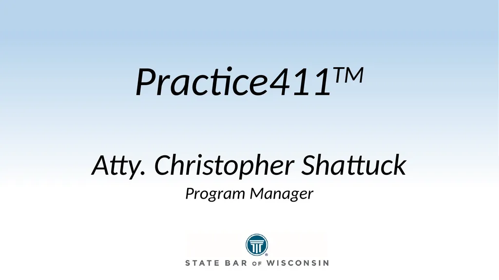 Leadership Orientation Understanding State Bar - slide 2 of 18