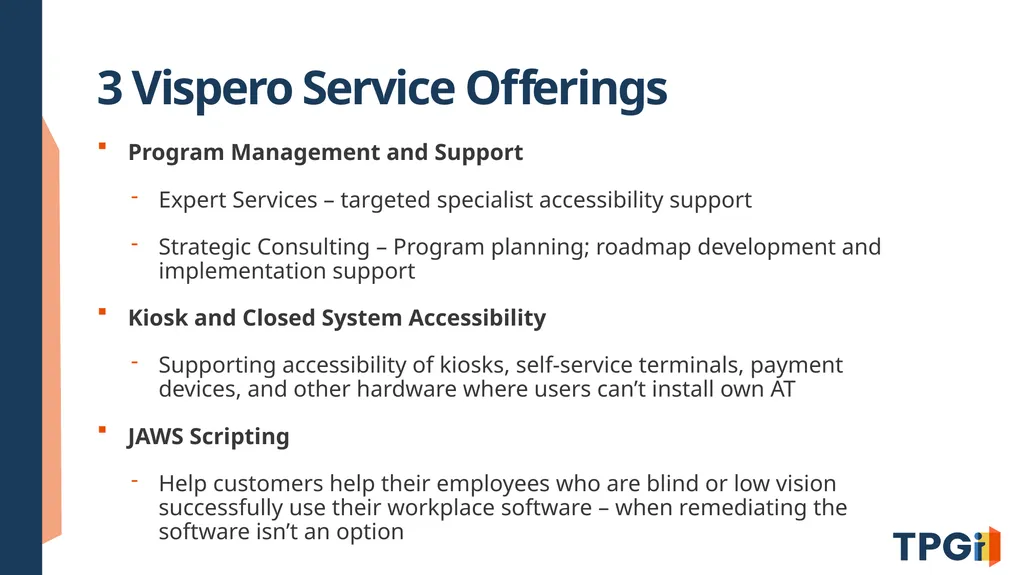 Building a Complete Accessibility Program: From - slide 28 of 30