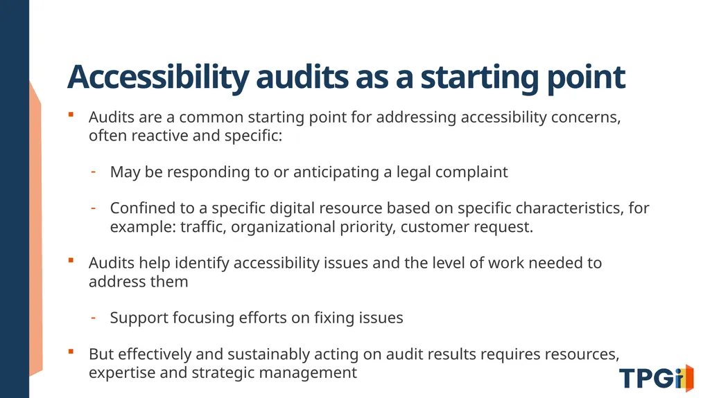 Building a Complete Accessibility Program: From - slide 12 of 30