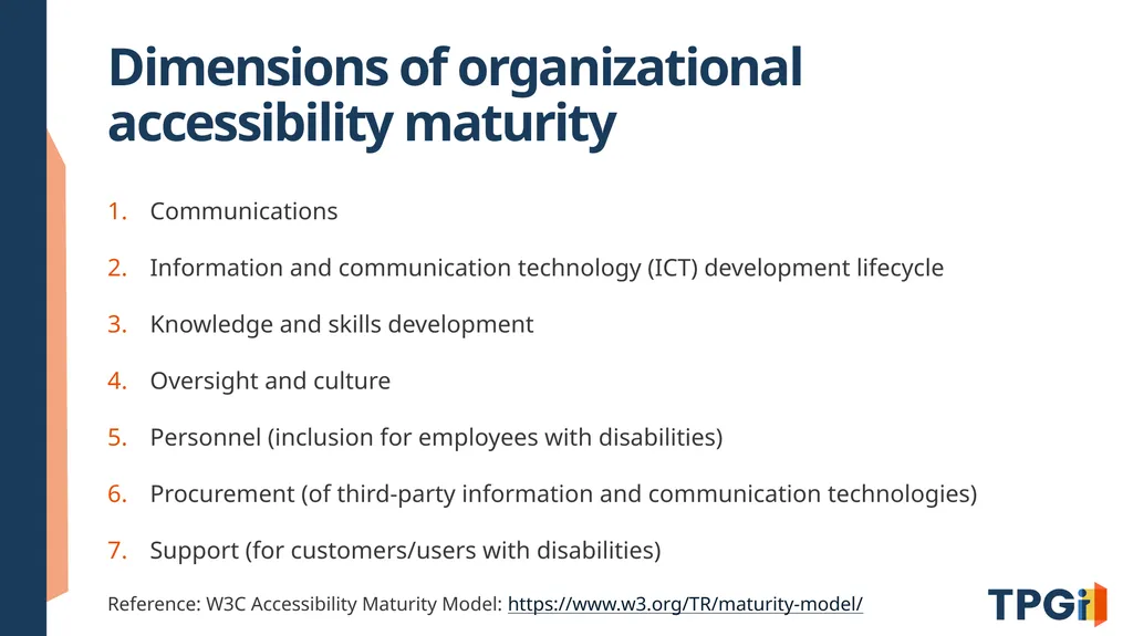 Building a Complete Accessibility Program: From - slide 7 of 30