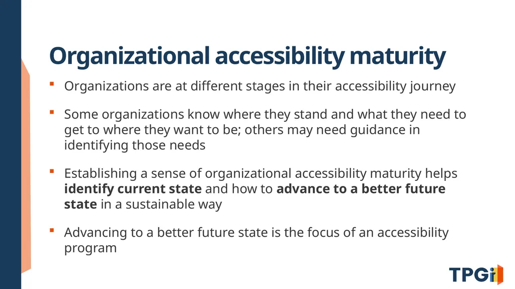 Building a Complete Accessibility Program: From - slide 5 of 30