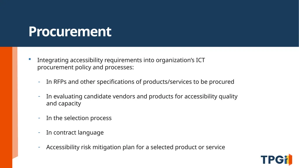 Building a Complete Accessibility Program: From - slide 20 of 30