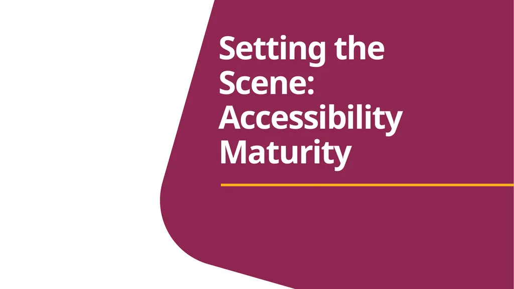 Building a Complete Accessibility Program: From - slide 3 of 30