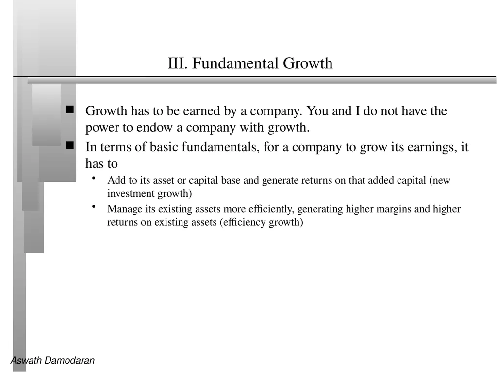 Session 8: Estimating Growth Growth in Earnings - slide 5 of 9
