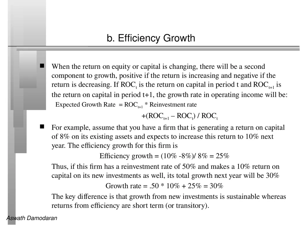 Session 8: Estimating Growth Growth in Earnings - slide 8 of 9