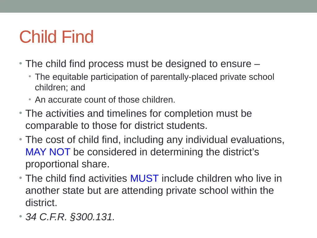 Parentally Placed Private School Students Wyoming - slide 14 of 39