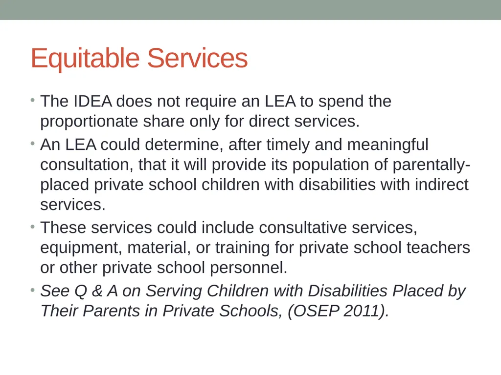 Parentally Placed Private School Students Wyoming - slide 10 of 39