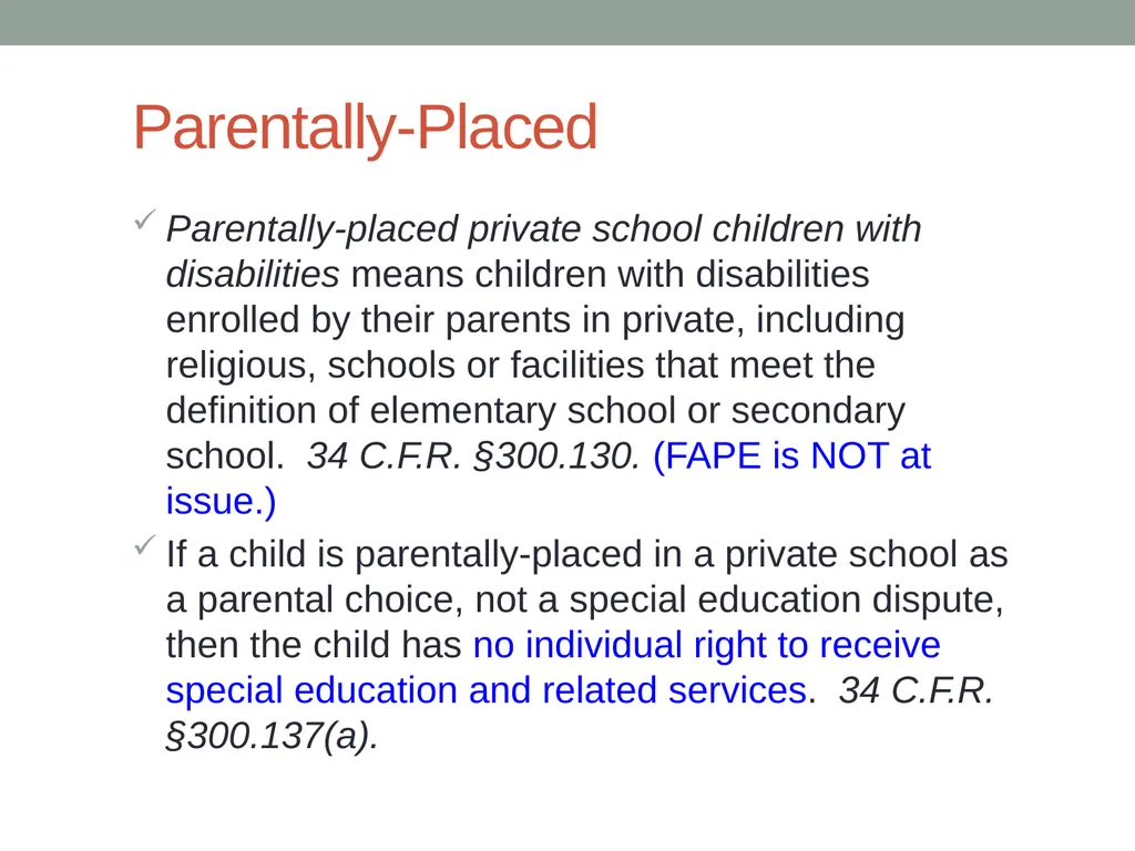 Parentally Placed Private School Students Wyoming - slide 5 of 39