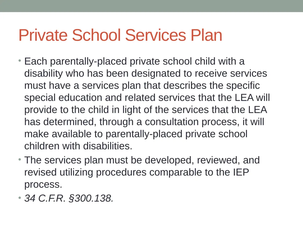 Parentally Placed Private School Students Wyoming - slide 23 of 39