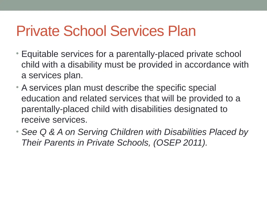 Parentally Placed Private School Students Wyoming - slide 24 of 39