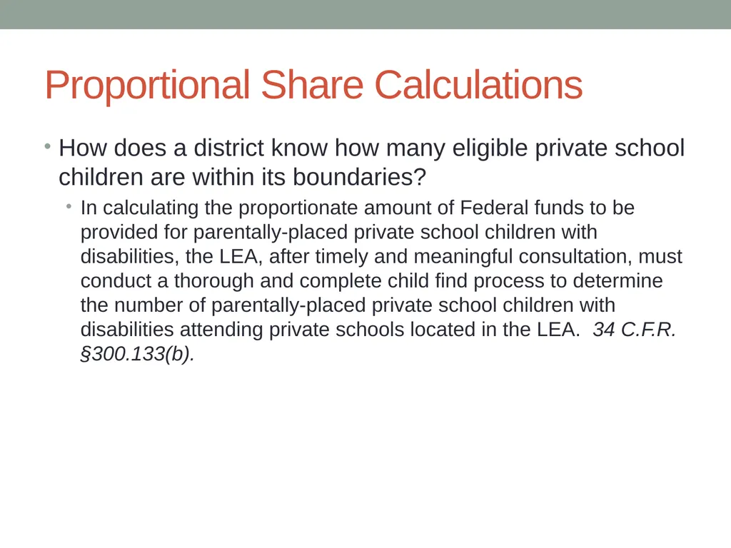 Parentally Placed Private School Students Wyoming - slide 19 of 39