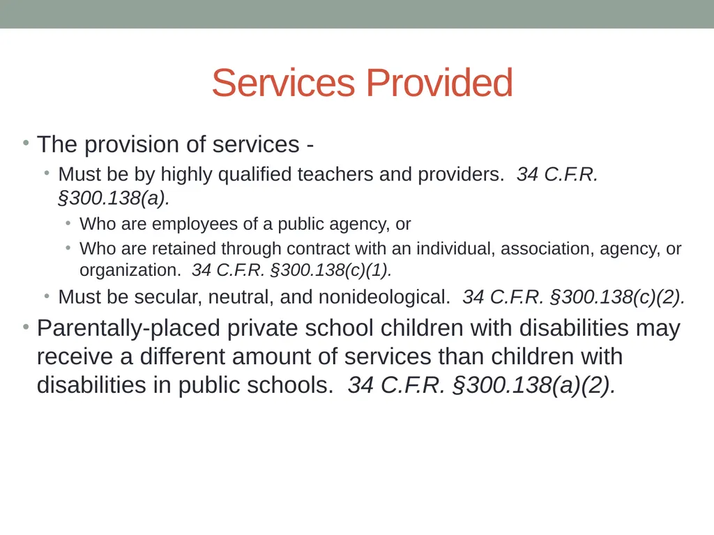 Parentally Placed Private School Students Wyoming - slide 26 of 39
