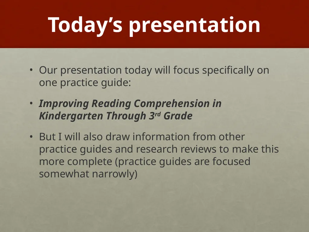 Improving Reading Comprehension K-3 Timothy - slide 11 of 54