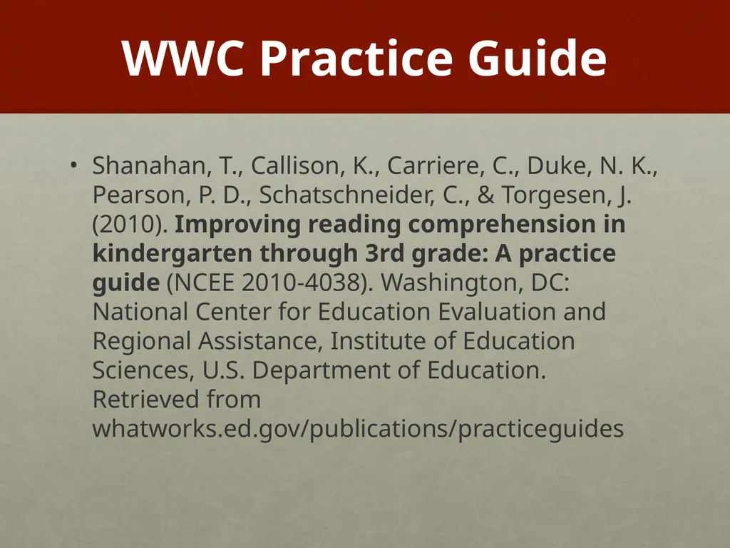Improving Reading Comprehension K-3 Timothy - slide 53 of 54