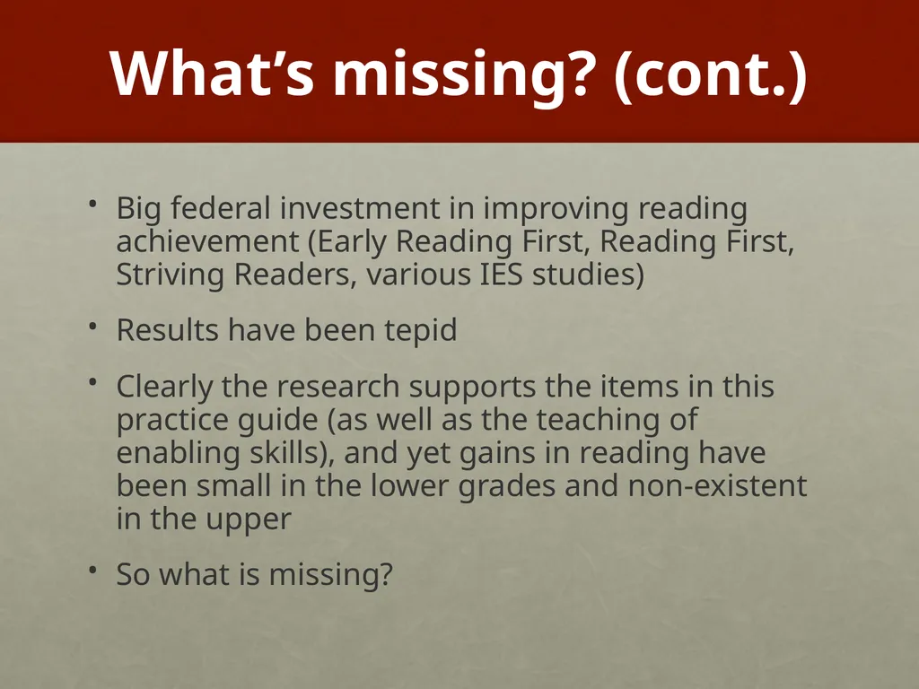 Improving Reading Comprehension K-3 Timothy - slide 50 of 54