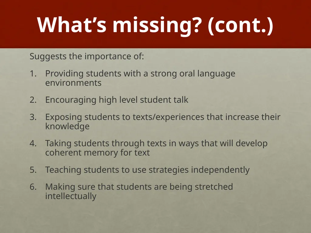 Improving Reading Comprehension K-3 Timothy - slide 52 of 54