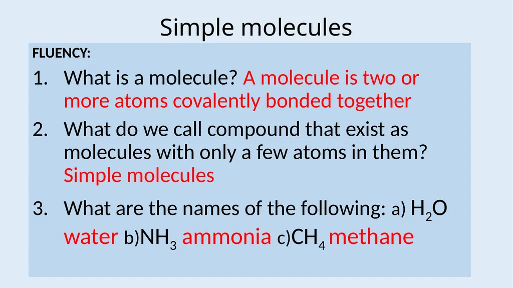 Simple Covalent Molecules Higher LOW STAKES QUIZ - slide 7 of 25