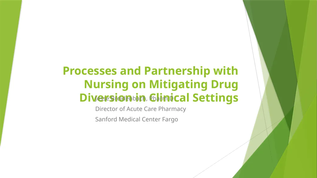 Processes and Partnership with Nursing on - slide 1 of 31