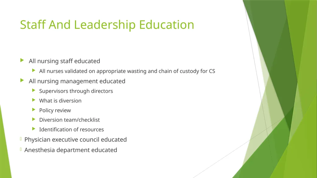 Processes and Partnership with Nursing on - slide 25 of 31