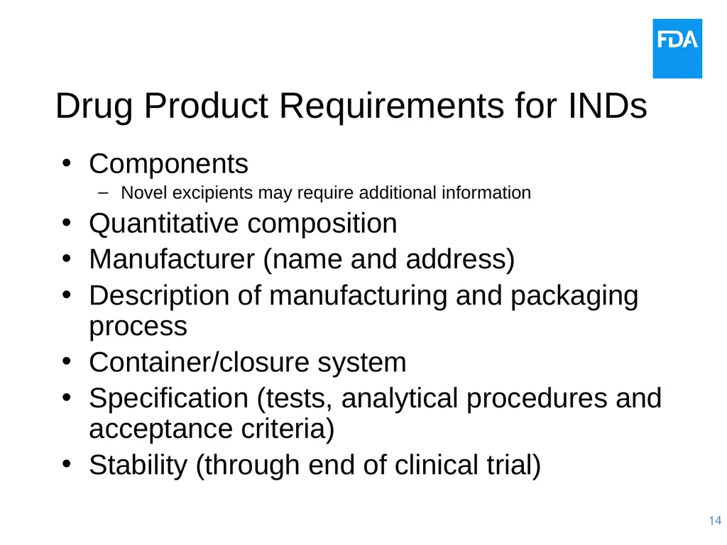 Quality Issues for Clinical Trial Materials: The - slide 14 of 41
