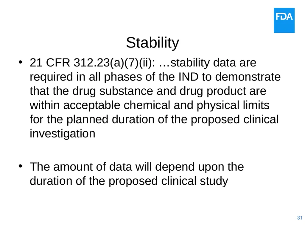 Quality Issues for Clinical Trial Materials: The - slide 31 of 41