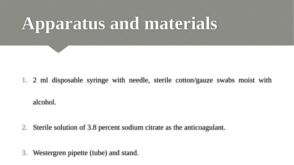 ERYTHROCYTE SEDIMENTATION RATE (ESR) Relevance - slide 11 of 24