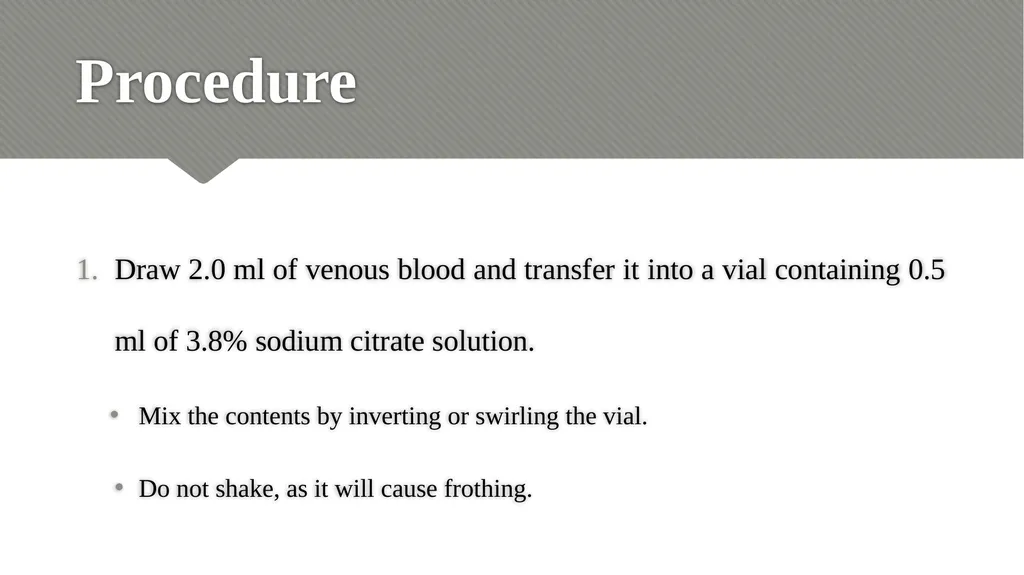 ERYTHROCYTE SEDIMENTATION RATE (ESR) Relevance - slide 16 of 24