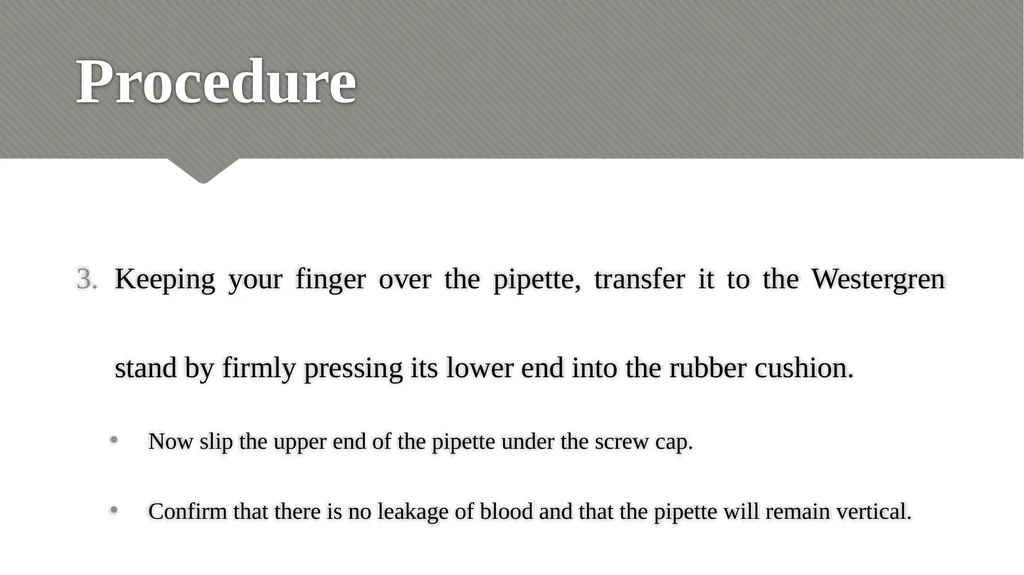 ERYTHROCYTE SEDIMENTATION RATE (ESR) Relevance - slide 19 of 24