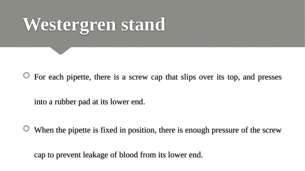 ERYTHROCYTE SEDIMENTATION RATE (ESR) Relevance - slide 13 of 24