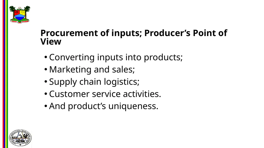 OPPORTUNITIES IN FOOD AND AGRO-PROCESSING IN - slide 26 of 46