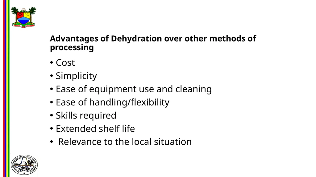 OPPORTUNITIES IN FOOD AND AGRO-PROCESSING IN - slide 40 of 46