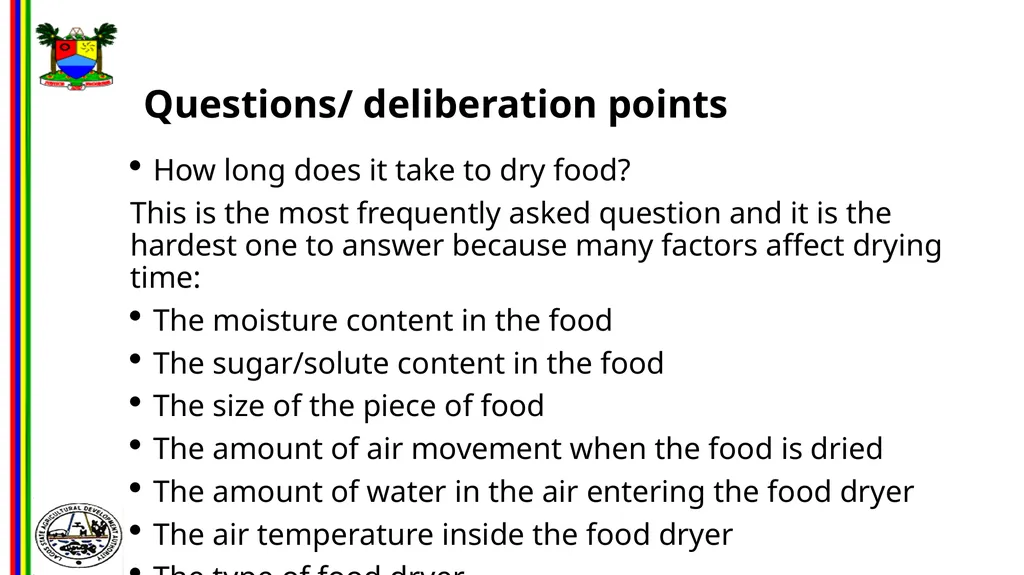 OPPORTUNITIES IN FOOD AND AGRO-PROCESSING IN - slide 41 of 46