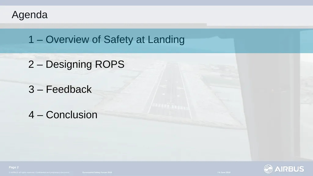 An Active Safety Net for Runway Overruns Presented - slide 2 of 22