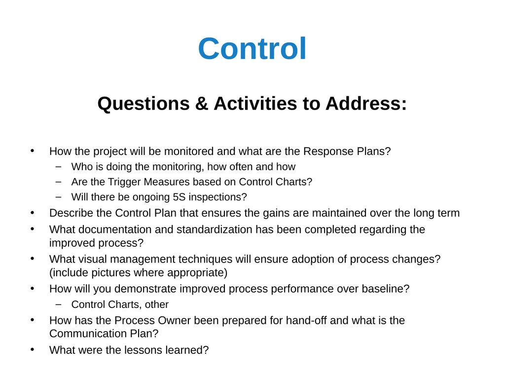 Black Belt Project Storyboard Template Visit - slide 17 of 20