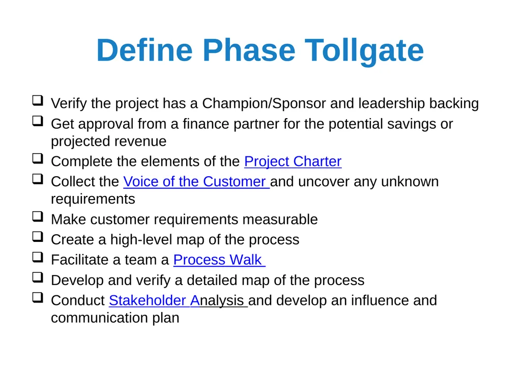 Black Belt Project Storyboard Template Visit - slide 7 of 20