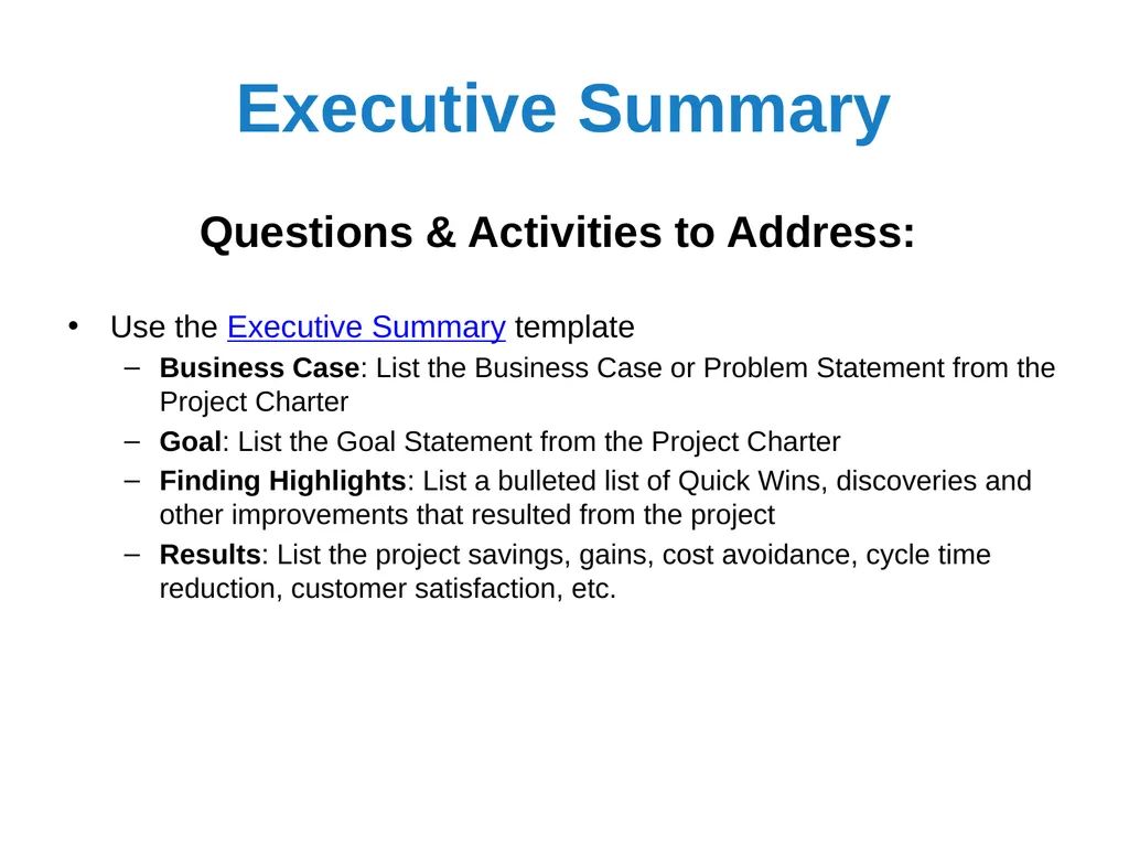 Black Belt Project Storyboard Template Visit - slide 3 of 20