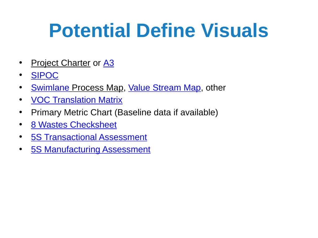 Black Belt Project Storyboard Template Visit - slide 6 of 20