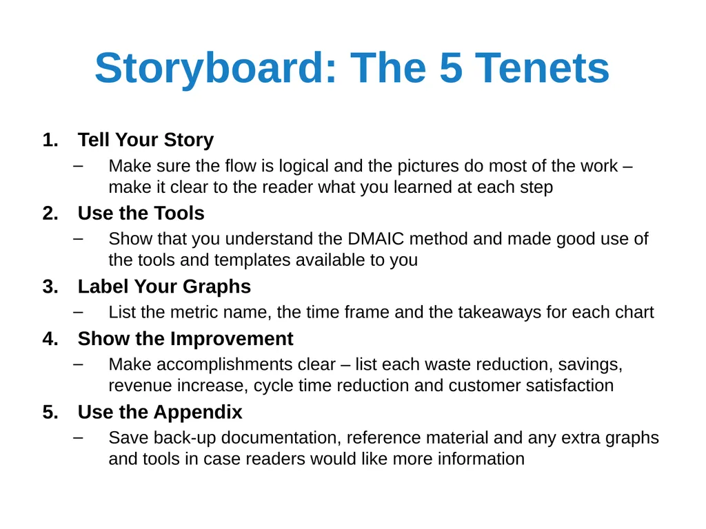 Black Belt Project Storyboard Template Visit - slide 2 of 20