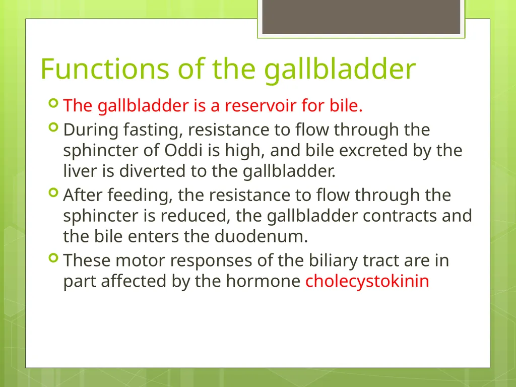 The gallbladder and bile ducts SURGICAL ANATOMY - slide 8 of 19