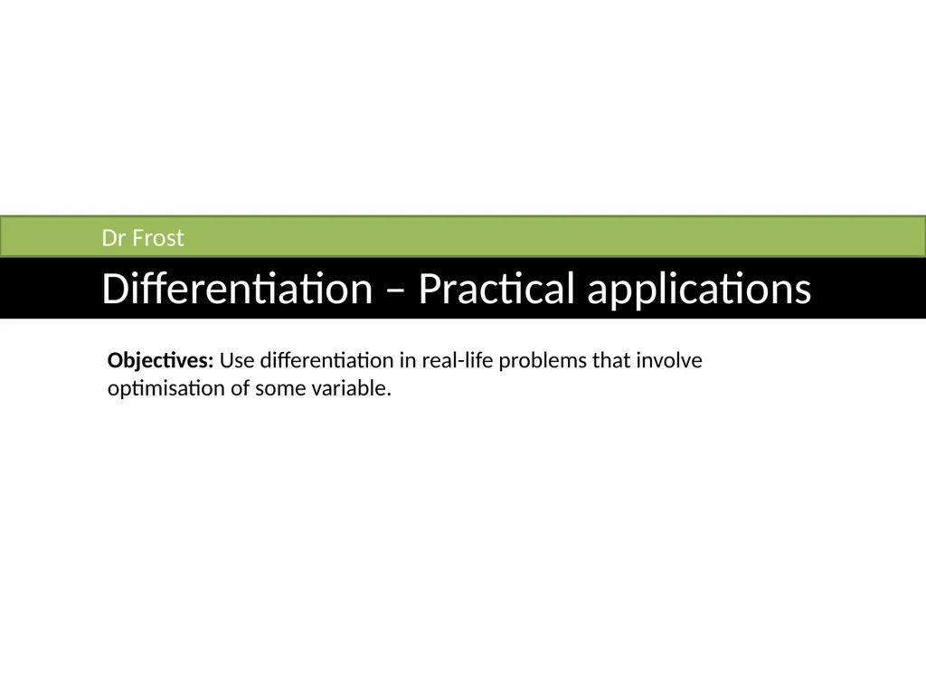 C2 Chapter 9 Differentiation Dr J Frost - slide 17 of 22