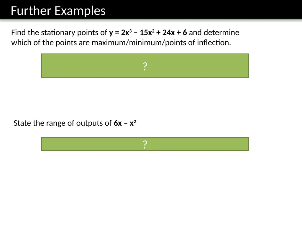 C2 Chapter 9 Differentiation Dr J Frost - slide 15 of 22
