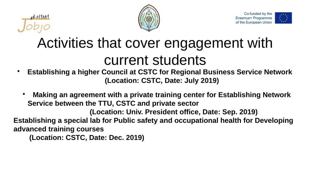 JOB-JO Dissemination Report ERASMUS+ PROGRAMME - slide 4 of 10