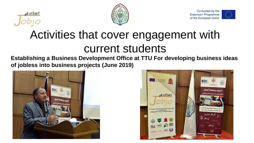 JOB-JO Dissemination Report ERASMUS+ PROGRAMME - slide 5 of 10