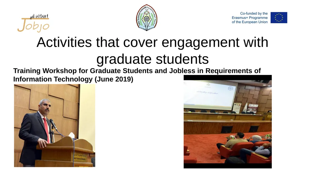 JOB-JO Dissemination Report ERASMUS+ PROGRAMME - slide 6 of 10