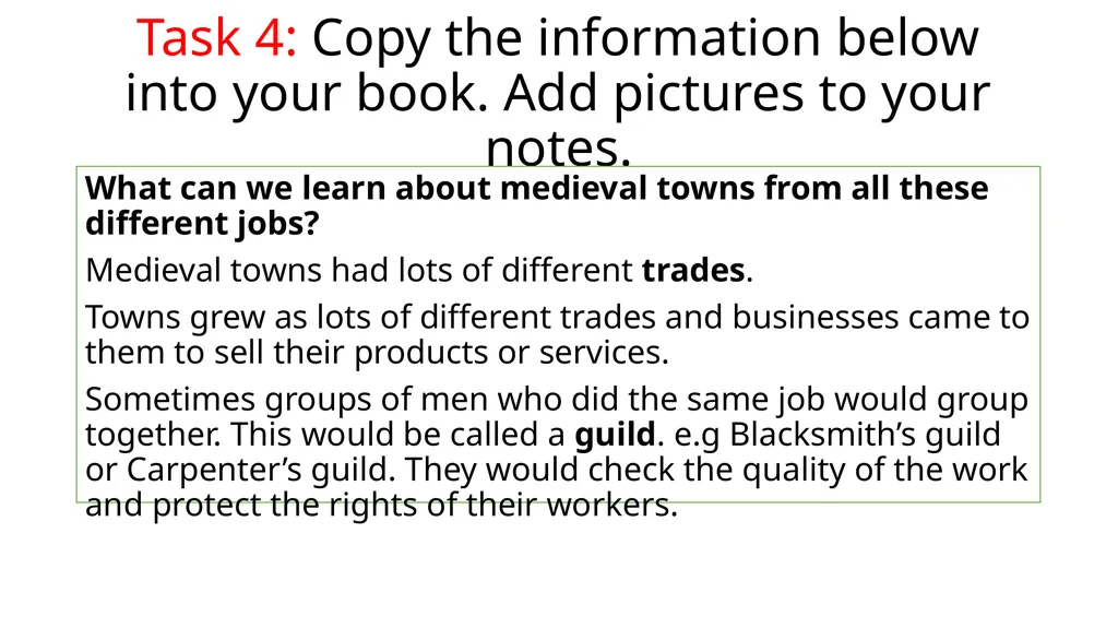 Home Learning for Year 7 History This unit will - slide 9 of 16