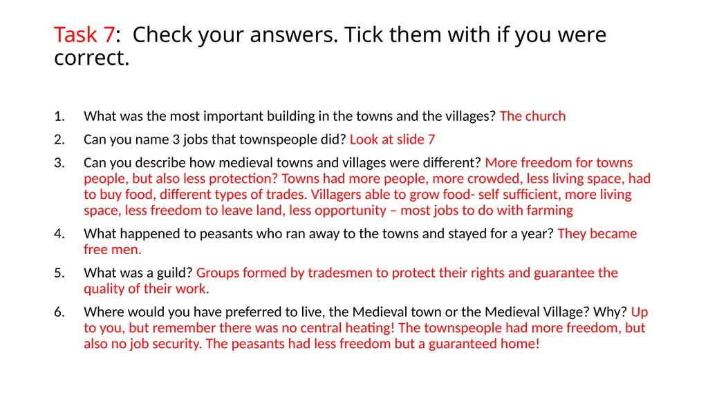 Home Learning for Year 7 History This unit will - slide 15 of 16